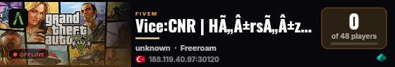 Vice:CNR | HÃ„Â±rsÃ„Â±z Polis | Cops And Robbery live status badge