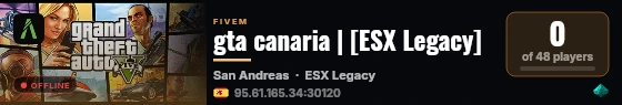 gta canaria | [ESX Legacy] live status badge