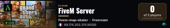 FiveM Server live status badge
