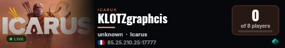 KLOTZgraphcis live status badge