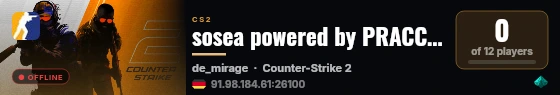 sosea powered by PRACC.COM live status badge