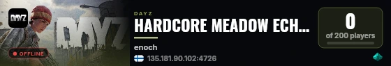 HARDCORE MEADOW ECHOING :: TRADER ENABLED :: PVE :: SURVIVAL #2 live status badge