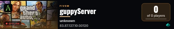 guppyServer live status badge