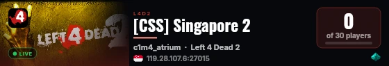 [CSS] Singapore 2 live status badge