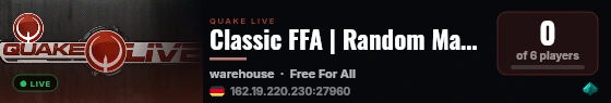 Classic FFA | Random Maps | Short Games live status badge