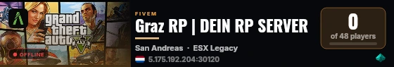 Graz RP | DEIN RP SERVER live status badge