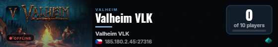 Valheim VLK live status badge