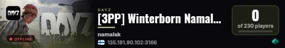 [3PP] Winterborn Namalsk Outpost * Hardcore Events Hardcore X20 live status badge