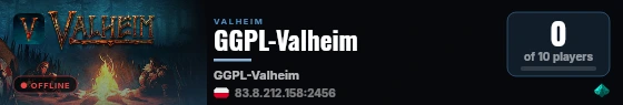 GGPL-Valheim live status badge