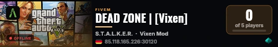 DEAD ZONE | [Vixen] live status badge