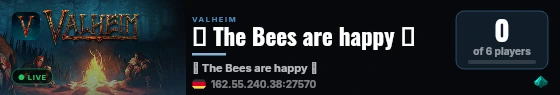 🐝 The Bees are happy 🐝 live status badge