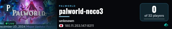 palworld-neco3 live status badge