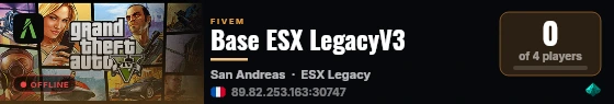 Base ESX LegacyV3 live status badge