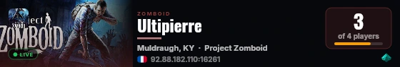 Ultipierre live status badge