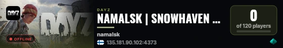 NAMALSK | SNOWHAVEN Loot++ | PvP live status badge