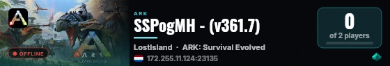 SSPogMH - (v361.7) live status badge