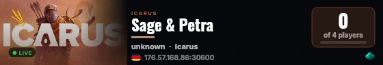 Sage & Petra live status badge