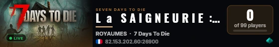 L  a   S A I G N E U R I E  :  L'unique serveur 100% médiéva live status badge