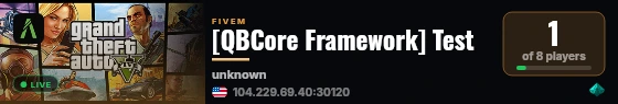 [QBCore Framework] Test live status badge