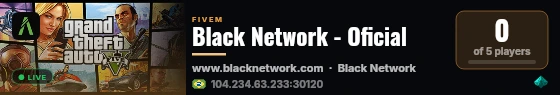 Black Network - Oficial live status badge