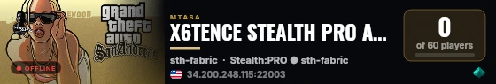 X6TENCE STEALTH PRO AMERICA LATINA live status badge