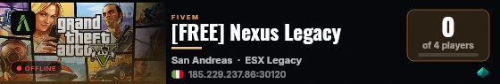 Serber | [ESX Legacy] live status badge
