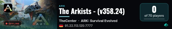 The Arkists - (v358.24) live status badge