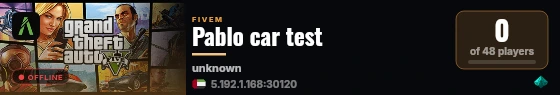 Pablo car test  live status badge