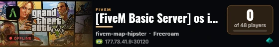 [FiveM Basic Server] os irmoes live status badge