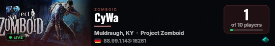 CyWa live status badge