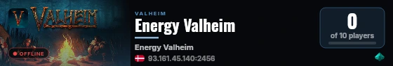 Energy Valheim live status badge