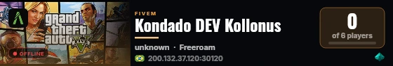 Kondado DEV Kollonus live status badge