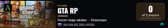 GTA RP live status badge