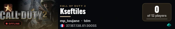 Kseftiles live status badge