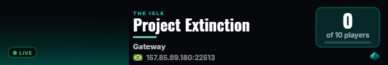 Project Extinction live status badge