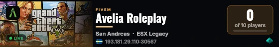 Avelia Roleplay live status badge