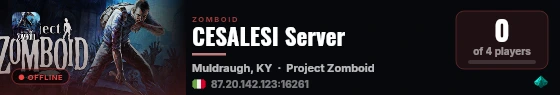CESALESI Server live status badge