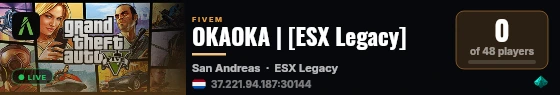 OKAOKA | [ESX Legacy] live status badge