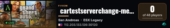  cartestserverchange-me | [ESX Legacy] live status badge