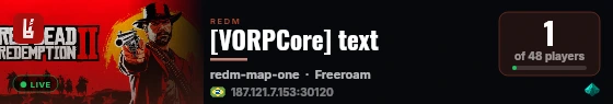 [VORPCore] text live status badge