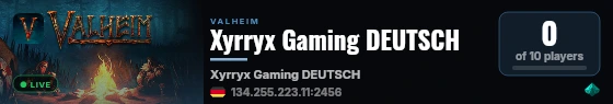 Xyrryx Gaming DEUTSCH live status badge