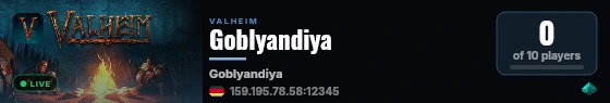 Goblyandiya live status badge