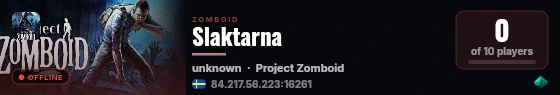 Slaktarna live status badge