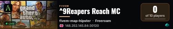^9Reapers Reach MC live status badge