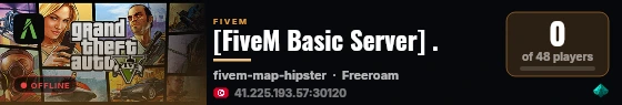 [FiveM Basic Server] . live status badge