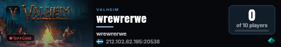 wrewrerwe live status badge
