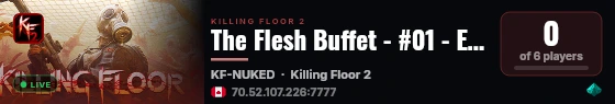 The Flesh Buffet - #01 - EVENTS live status badge