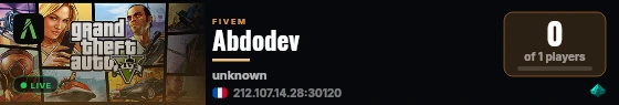 Abdodev live status badge