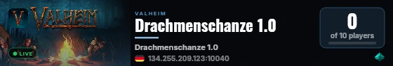 Drachmenschanze 1.0 live status badge
