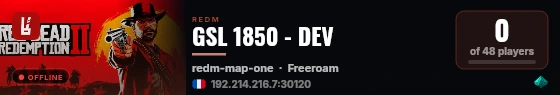GSL 1850 - DEV live status badge